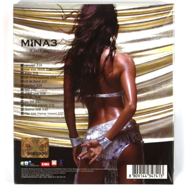 Mina - Kiss Kiss CD 3rd Album Sealed 2000s K-Pop R&B Korea 2005 Shim Mina