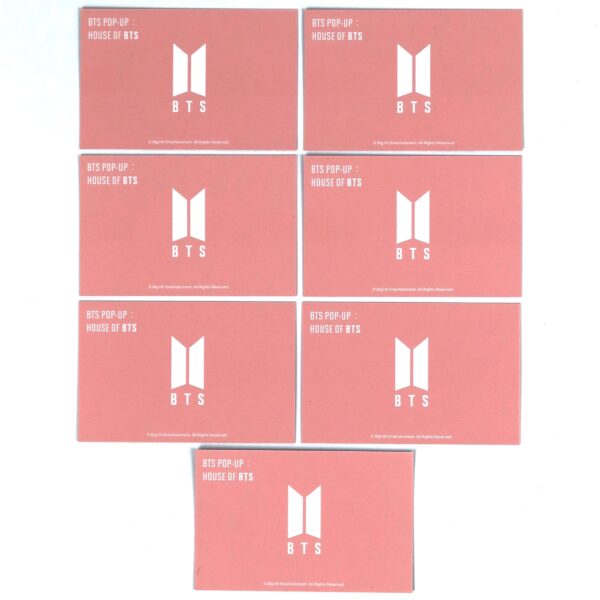 BTS Pop-Up House of BTS Photocard Complete All Members Full Set of 7 2019