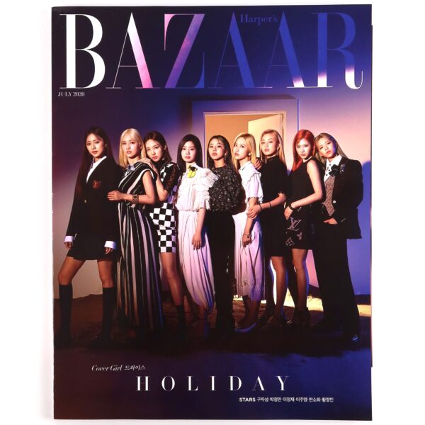 IMG_2875 Twice in Harper's Bazaar Magazine Korea July 2020 Group Cover