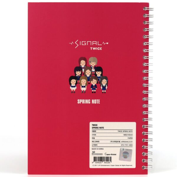 Twice Spring Note Notebook Signal Character Merchandise 2017