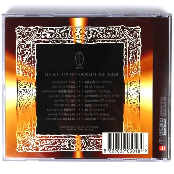 Seo Taiji And Boys - Goodbye Best Album CD K-Rock Korea 1996