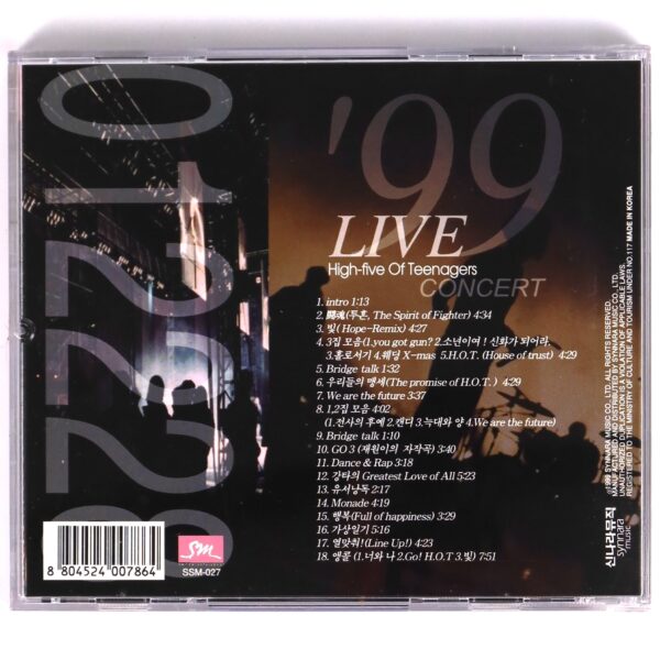 IMG_3773 H.O.T - '99 Live In Seoul Greatest Hits-Song Collection Album CD K-Pop 1999
