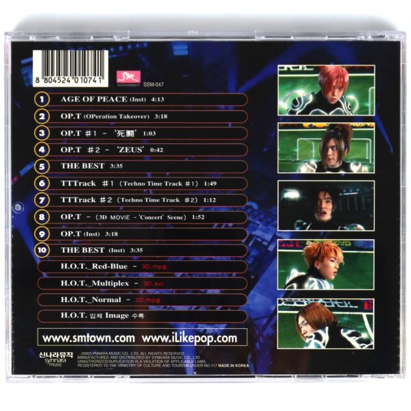 H.O.T - Age Of Peace The Original Soundtrack Album CD K-Pop 2000