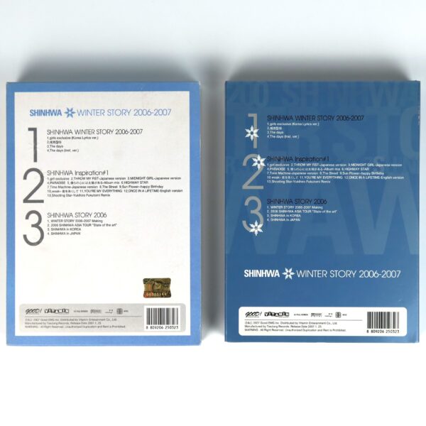 Shinhwa - Winter Story 2006-2007 CD + VCD Set Early K-Pop