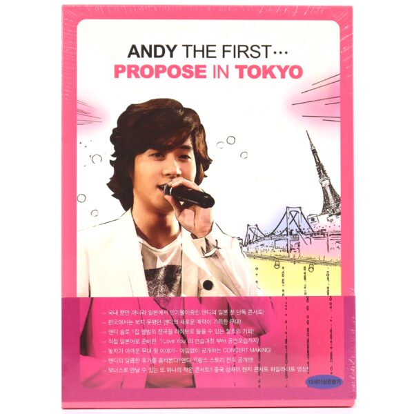 Andy - The First Propose In Tokyo Sealed DVD K-Pop 2009 Shinhwa Solo