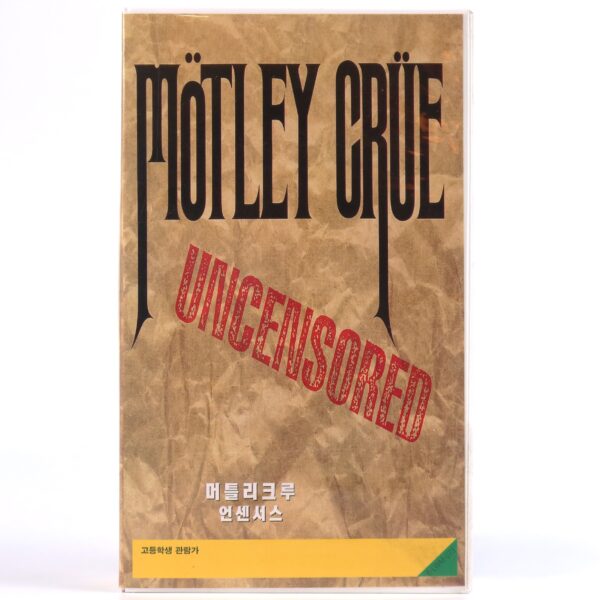 Mötley Crüe: Uncensored (1986) Korean VHS [NTSC] Korea Warner 1997 Motley Crue