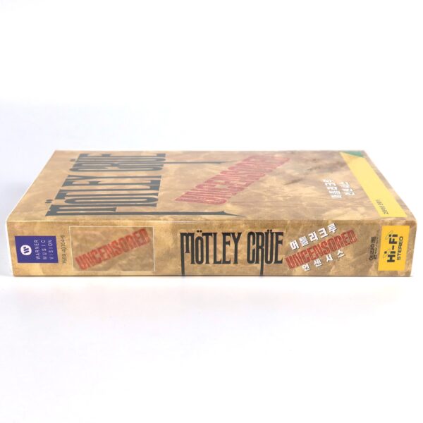 Mötley Crüe: Uncensored (1986) Korean VHS [NTSC] Korea Warner 1997 Motley Crue