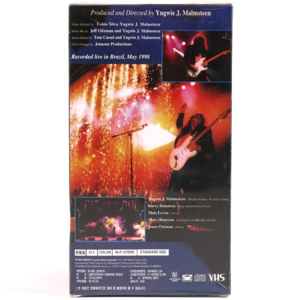 Yngwie Malmsteen - Live!! (1998) Korean Sealed VHS [NTSC] Korea Brazil Live