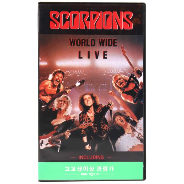 Scorpions: World Wide Live (1985) Korean VHS [NTSC] Korea EMI 1992 New