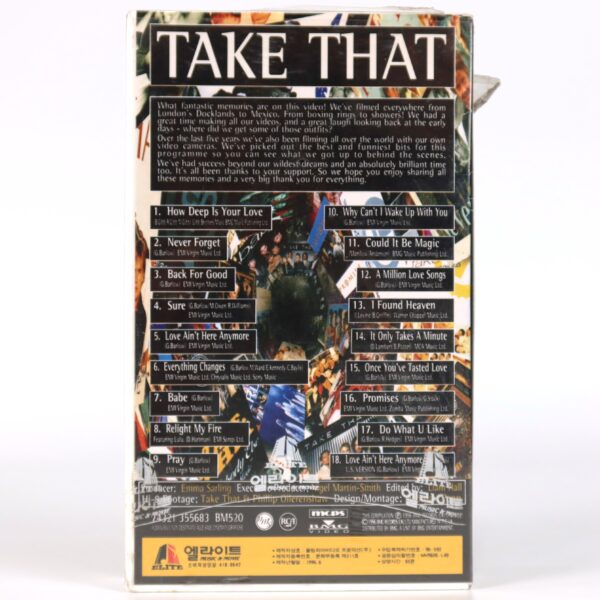 Take That: Greatest Hits (1996) Korean Sealed VHS [NTSC]