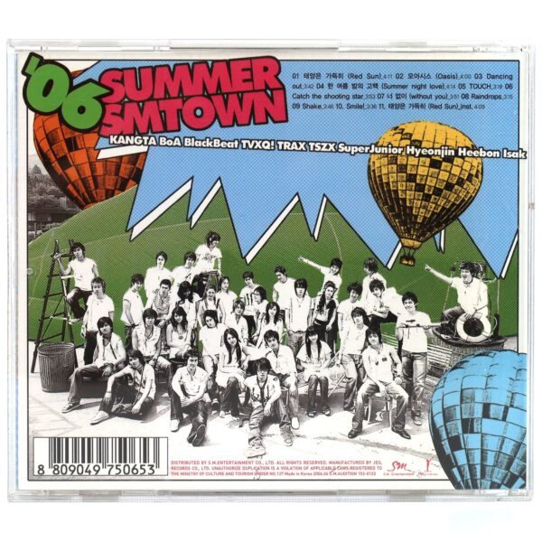 06 Summer SMtown 2006 Album CD BoA TVXQ Super Junior Kangta