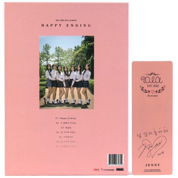DIA - Happy Ending Album CD + Jenny Photocard Promo K-Pop 2016