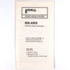 Solaris (1972) Korean VHS [NTSC] Korea Andrei Tarkovsky