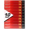 Smat SK 60 Blank Cassette Tape 10 Pack Sealed Type I Korea