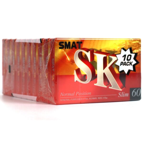 Smat SK 60 Blank Cassette Tape 10 Pack Sealed Type I Korea