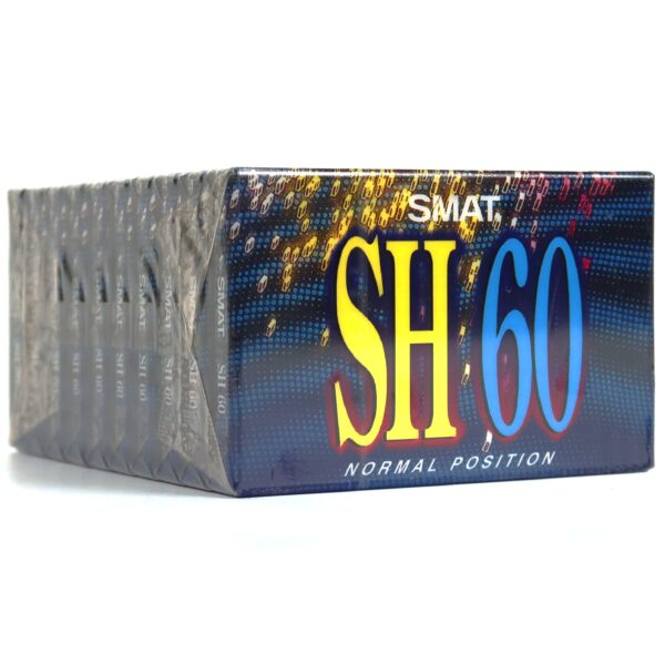 Smat SH 60 Blank Cassette Tape 10 Pack Sealed Type I Korea