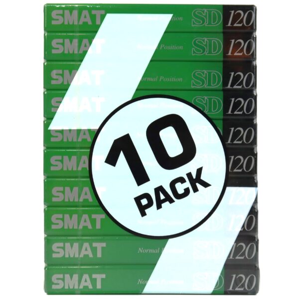 Smat SD 120 Blank Cassette Tape 10 Pack Sealed Type I Korea