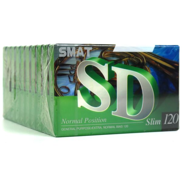 Smat SD 120 Blank Cassette Tape 10 Pack Sealed Type I Korea