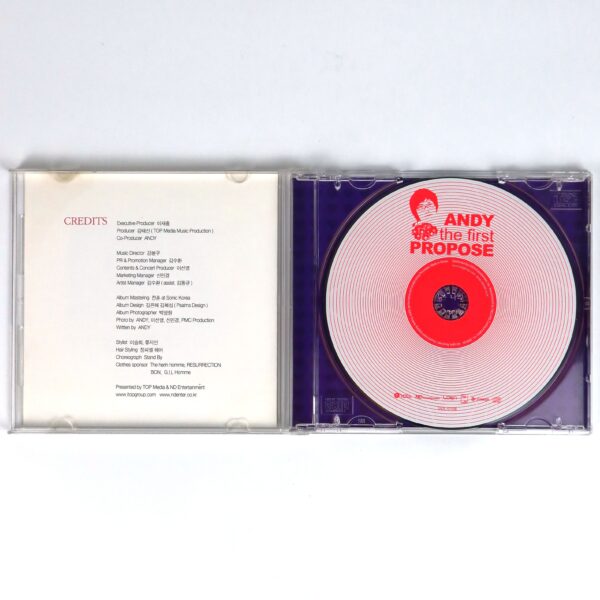 Andy - Propose Single Album CD K-Pop 2008 Shinhwa Solo