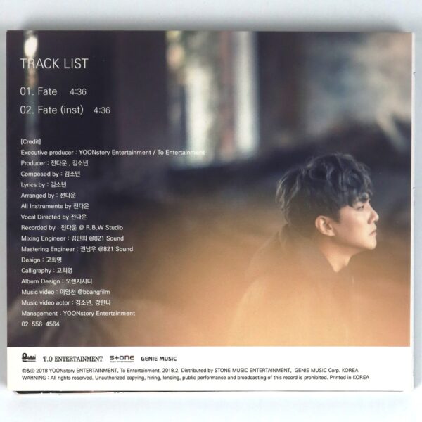 Boy Kim - Fate Single Album CD Promo K-Pop Ballad 2018
