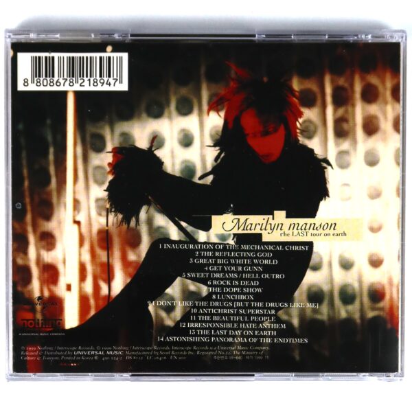 Marilyn Manson - The Last Tour On Earth Korean Album CD Korea