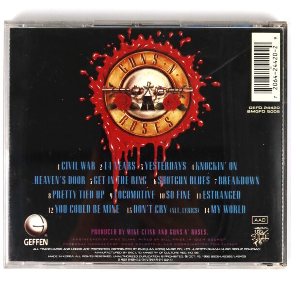 Guns N' Roses - Use Your Illusion II Korean CD Album Korea 1992