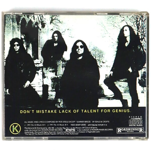 Type O Negative - Bloody Kisses Korean CD Album Korea