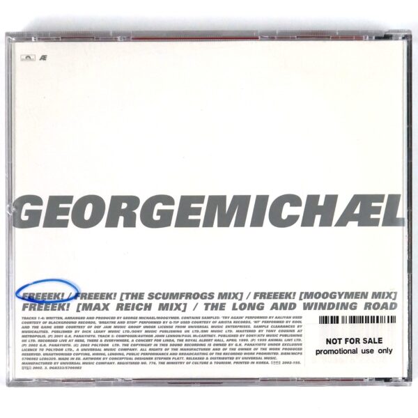 George Michael - Freeek! Korean Promo CD Album Korea