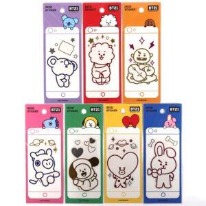 BTS BT21 Mobile Deco Sticker All 7 Versions Complete Set Line Friends