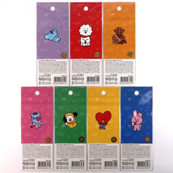 BTS BT21 Mobile Deco Sticker All 7 Versions Complete Set Line Friends