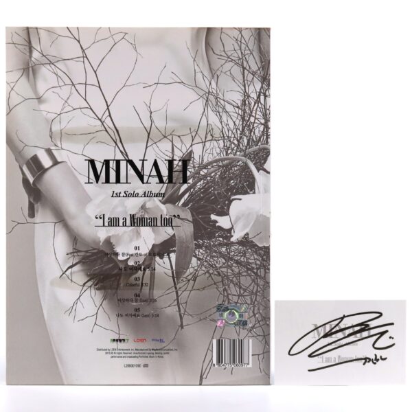 Minah - I Am A Woman Too 1st Solo Album CD + PC Promo K-Pop 2015 Girl's Day