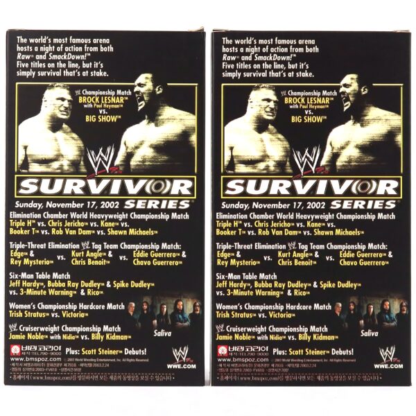 WWE Survivor Series Elimination Chamber (2002) Korean VHS Korea Wrestling