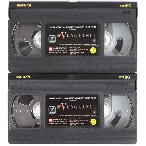 WWE Vengeance (2002) Korean VHS Korea Wrestling The Rock Undertaker