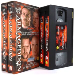 WWE Armageddon (2002) Korean VHS Korea Wrestling Triple H Big Show