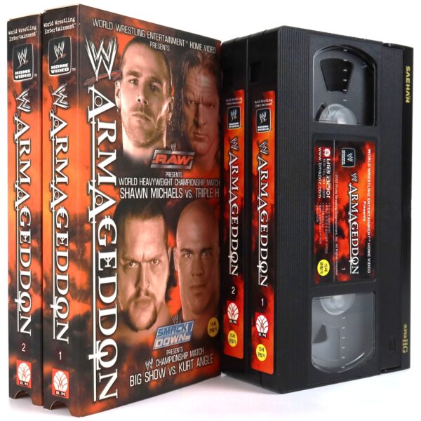 WWE Armageddon (2002) Korean VHS Korea Wrestling Triple H Big Show