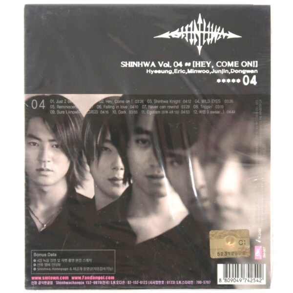 IMG_6848 Shinhwa - Hey, Come On! 4th Album CD Sealed K-Pop 2001 SM