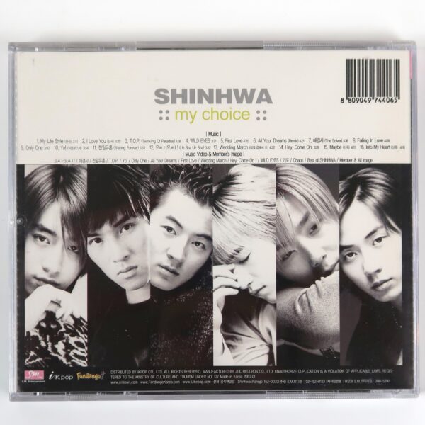Shinhwa - My Choice Compilation Best Of Album CD K-Pop 2002 SM