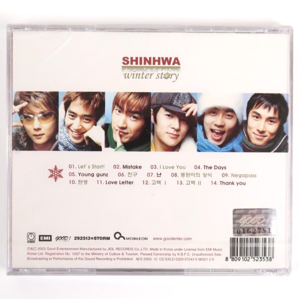 Shinhwa - Winter Story Album Sealed CD K-Pop 2003
