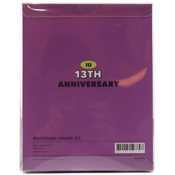 IU 13th Anniversary Photocard Holder Set 2021 K-Pop Uena