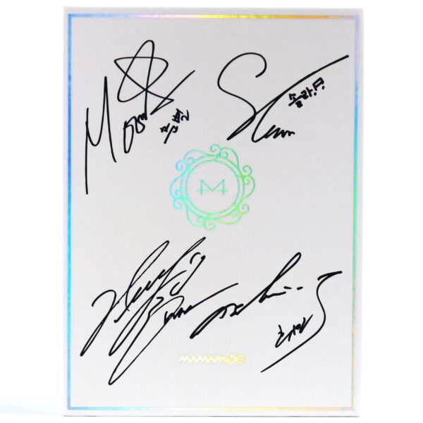 Mamamoo - White Wind Album CD Promo Printed Signatures Autographs 2019