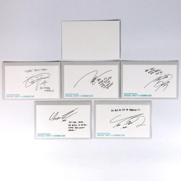 IMG_9454 Shinee Special Party Shinee Day 7th Anniversary Postcard Set Complete Rare