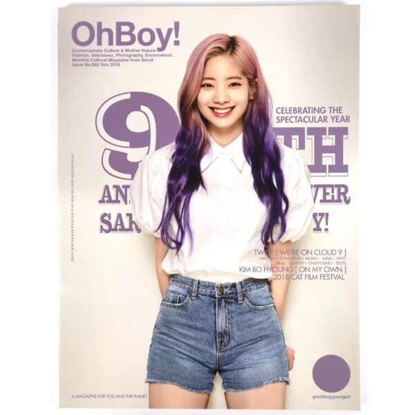 Twice Dahyun Cover OhBoy! Magazine Nov 2018 Korea Oh Boy
