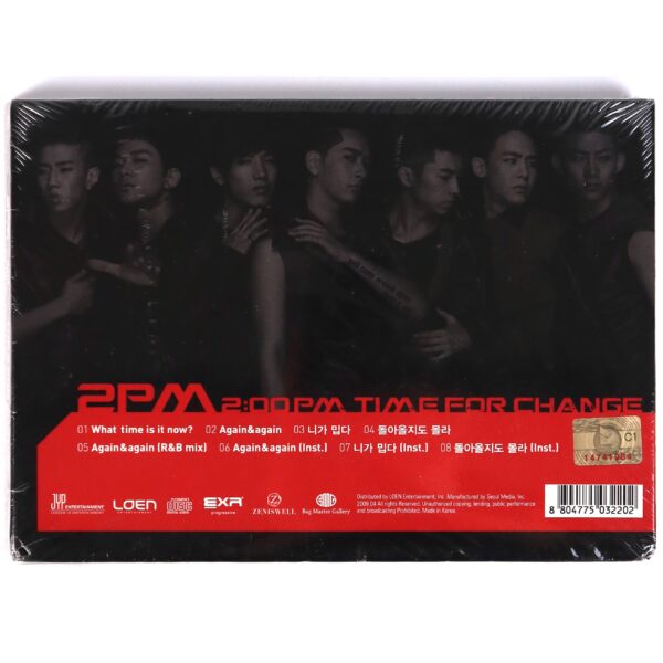2PM - 2:00PM Time For Change Single Sealed Album CD K-Pop 2009