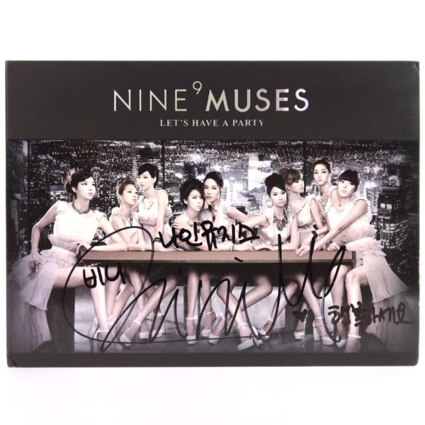 Nine Muses - Let's Have A Party Bini Signed 1st Single Album CD 2010 9Muses