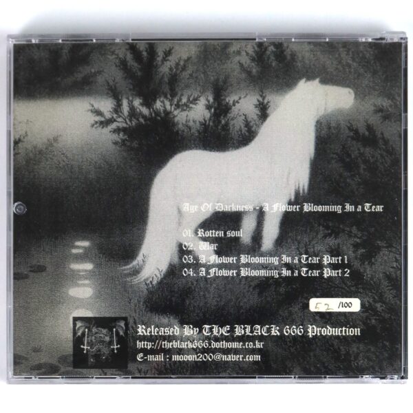 Age of Darkness - A Flower Blooming In a Tear CD Album Korean Black Metal Korea