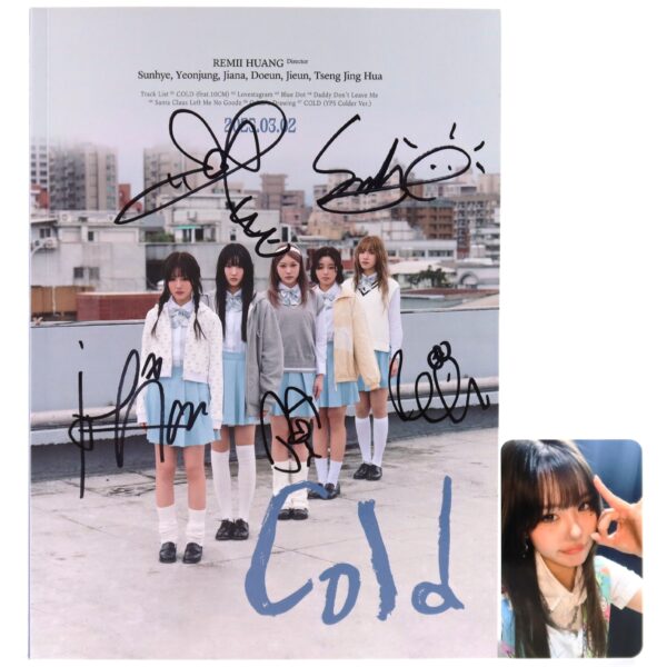 Young Posse - Cold [Photobook Ver.] Mwave Signed Album CD + POB PC K-Pop 2025