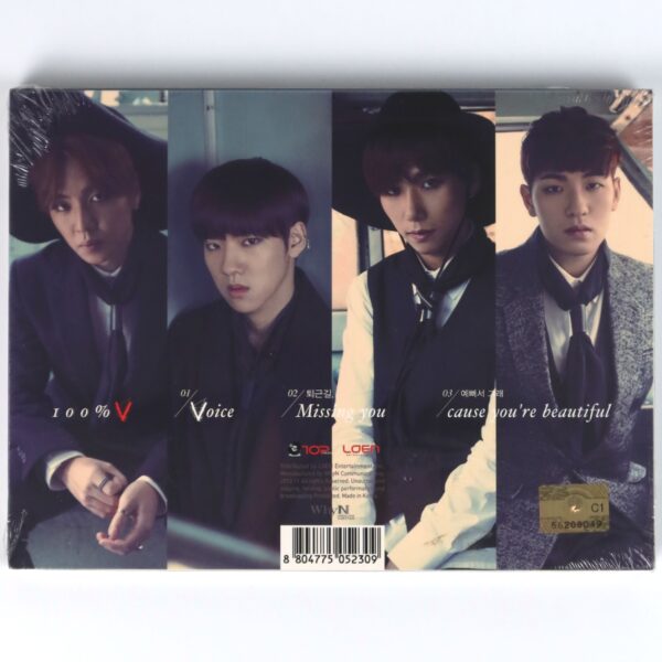 100% - V Album CD Sealed 2013 One Hundred Percent K-Pop Boyband