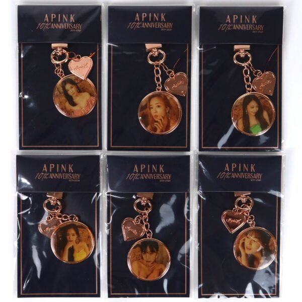 Apink 10th Anniversary Key Ring Complete Set of 6 Official Goods 2021