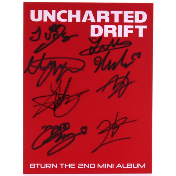 8Turn - Uncharted Drift [Uncharted Ver.] Signed Autographed Album Promo CD 2023
