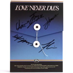 TNX - Love Never Dies [Record Ver.] Signed 2nd Mini Album CD Promo 2023 K-Pop